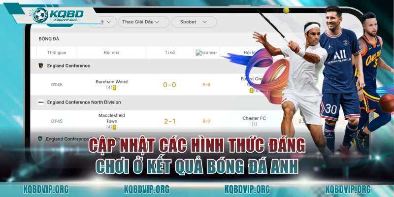 Cập nhật các hình thức đáng chơi ở kết quả bóng đá Anh