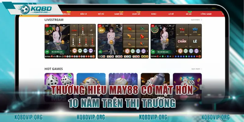 Thương hiệu MAY88 có mặt hơn 10 năm trên thị trường