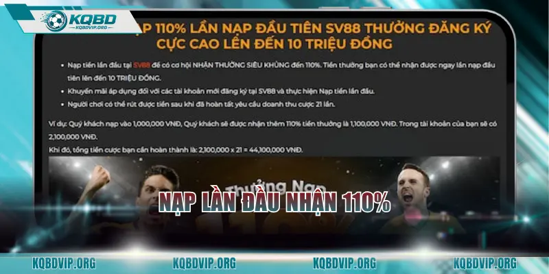 Nạp lần đầu nhận vốn tới 10 triệu đồng