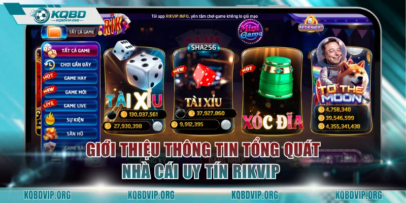 Thông tin đánh giá chung về nhà cái uy tín RIKVIP