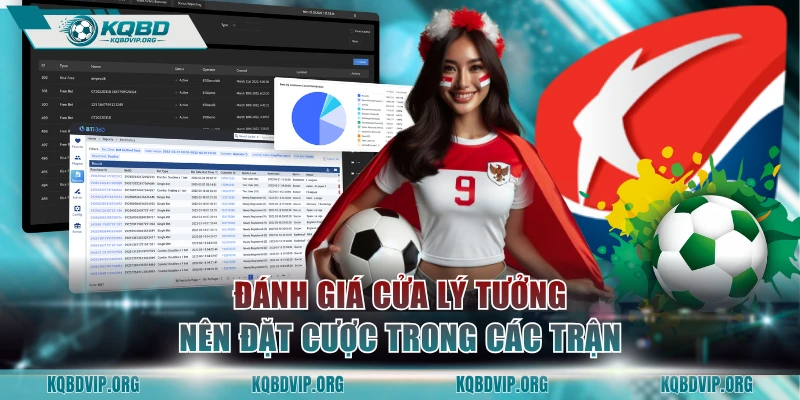 Đánh giá cửa lý tưởng nên đặt cược trong các trận