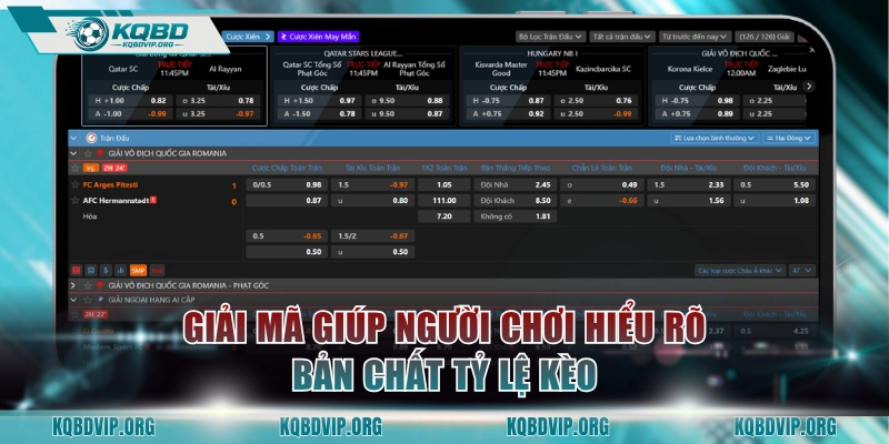 Giải mã giúp người chơi hiểu rõ bản chất tỷ lệ kèo